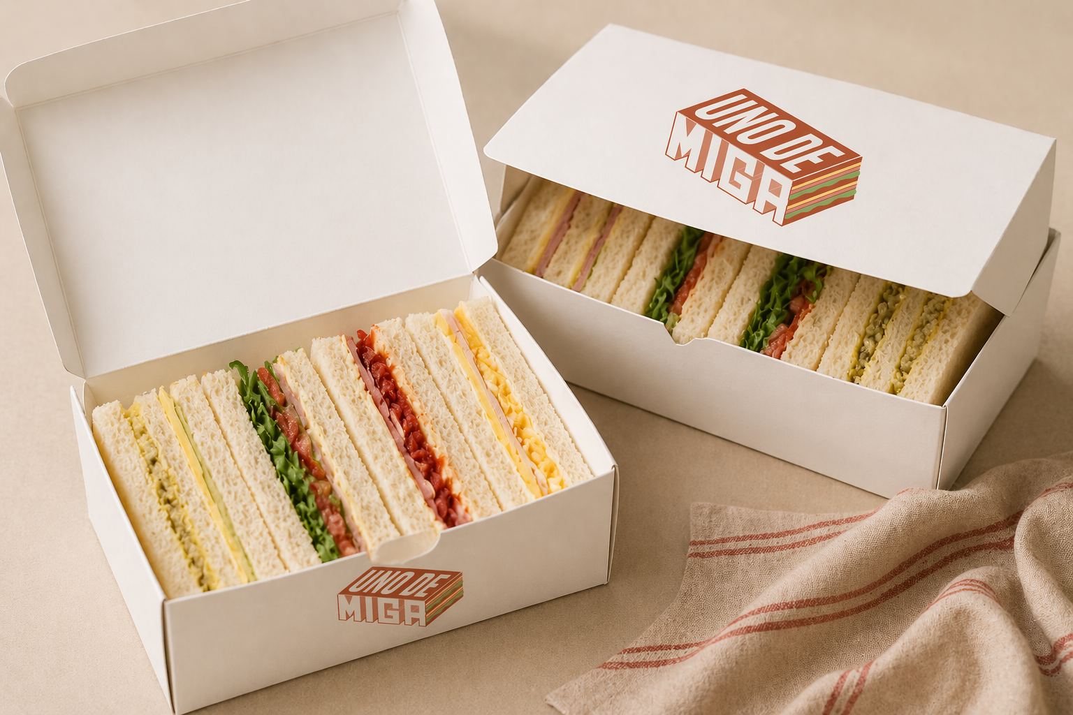 Box 48 de sándwiches de miga para compartir