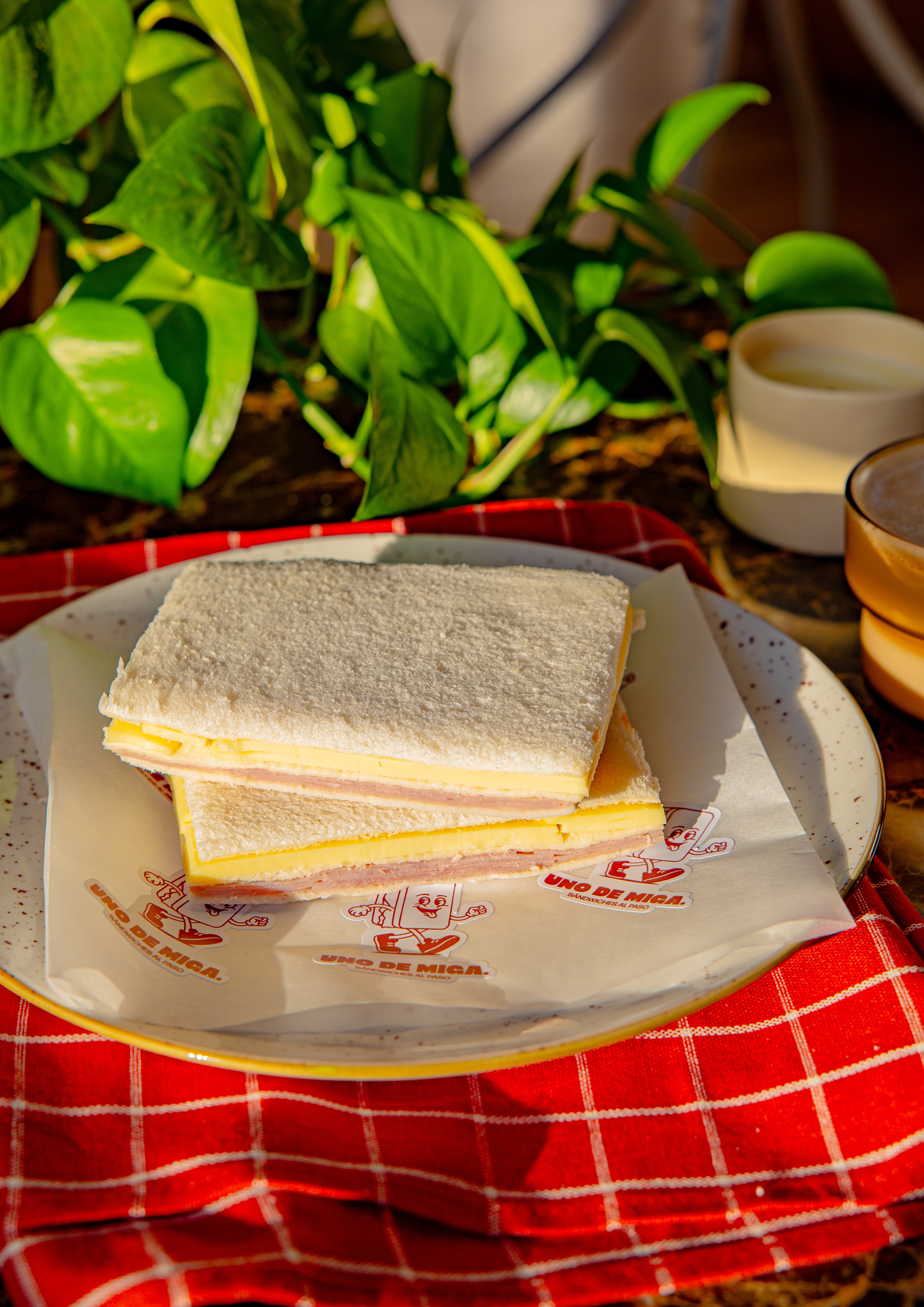 Sándwich de jamón y queso